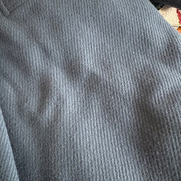 RARE Vintage 1960s Wool Girls Double Breasted Blue Coat - Picture 2 of 3